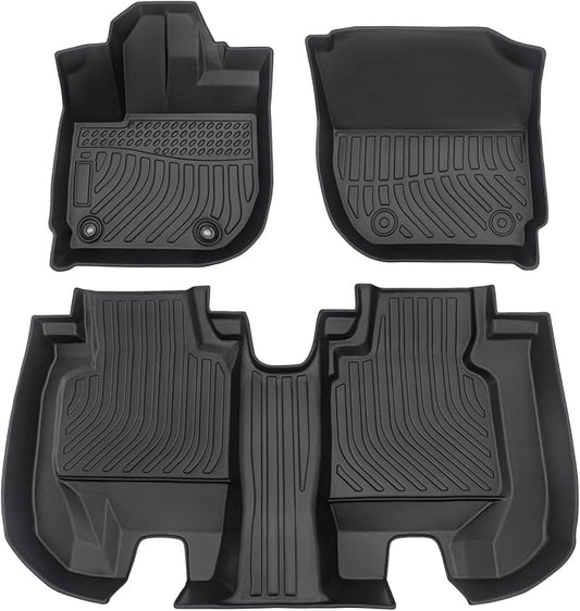 Cartist Custom Fit for Floor Mats HR-V 2016 2017 2018 2019 2020 2021 2022 HRV All Weather Floor Liners Front & 2nd Row Seat TPE Waterproof