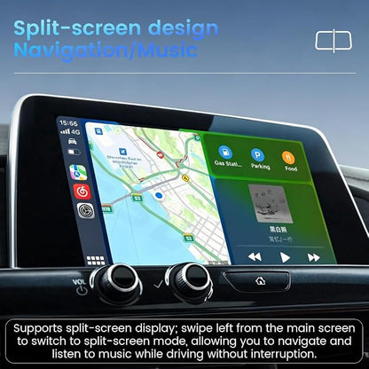 HomeBeyond 2-in-1 Wireless CarPlay & Android Auto Adapter, Plug & Play CarPlay Dongle Converts Wired to Wireless, Fast Auto-Connect, No Delay, Compact Design for iPhone & Android with USB/USB-C Port