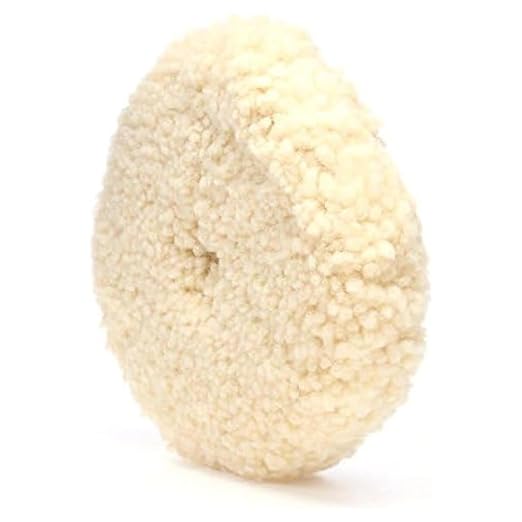 Woolous 8 Inch Double Sided Wool Buffing Pad 5/8-11 Thread Natural Wool Pad | 100% natural wool pad for cutting, compounding, polishing and buffing cars, boats, trucks, RVs, motorcycles and metal.