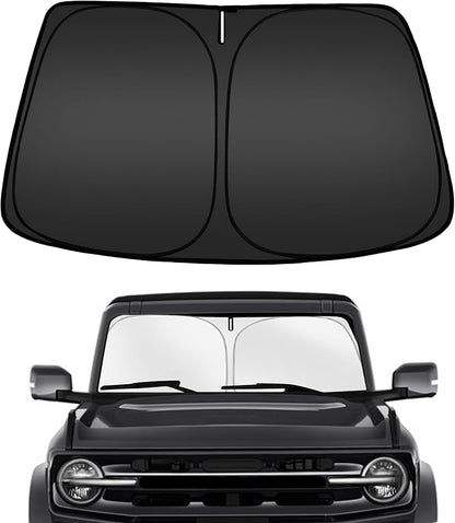 ARISMOTOR Windshield Sun Shade for Ford Bronco Sport 2021-2025 2026, Custom Fit Foldable Front Window Sunshade Sun Visor Protector, Block UV Rays Keep Your Car Cooler