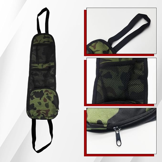 2PCS Car Seat Side Organizer, Seat Side Storage Pocket, Multifunctional Mesh Net Pocket, Car Multi-Pockets Backseat Organizer Side Hanging Bag for Storage Coins, Cell Phones (Green, 2PCS)