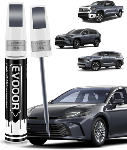 Touch Up Paint Compatible with Toyota Exact Match 2 in 1 Touch up Paint for Chips and Nicks Repair (Celestite(1K3))