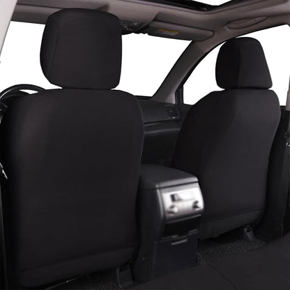 Flying Banner Car Seat Covers Full Set Front Seats and Rear Bench Polyester car seat Protectors Black Gray Purple airbag Compatible Rear Bench Split (Black Blue)