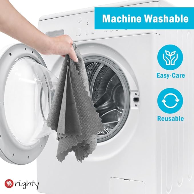 Orighty Microfiber Cleaning Cloth, 100 Pack Microfiber Towels for Cars, Multi-Purpose Shop Towels Cleaning Rags Bulk for Car, Home, Kitchen, 11.5’’ x 11.5’’, Grey