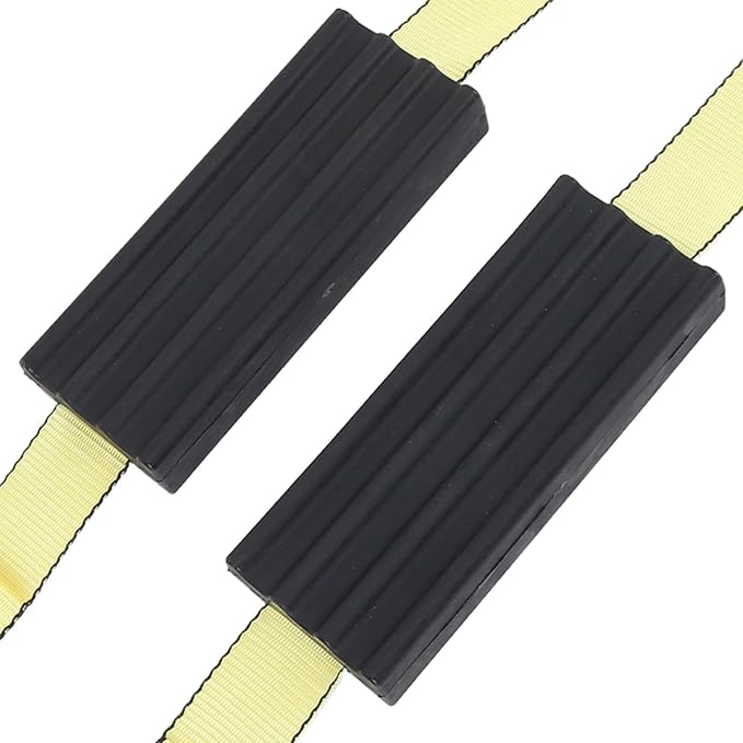 2 Pcs Tire Traction Straps with Work Gloves, Emergency Anti Slip Traction Straps for Trucks and Large SUVs, Non Slip Tire Recovery Device for Snow Mud Ice