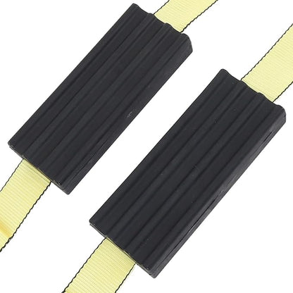 2 Pcs Tire Traction Straps with Work Gloves, Emergency Anti Slip Traction Straps for Trucks and Large SUVs, Non Slip Tire Recovery Device for Snow Mud Ice