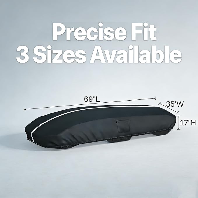 Roof Box Cover, Dimensions: 69x35x17 inches, Universal Fit for Thule, Perflex, Yakima Brands, Made of 420D Oxford Fabric, Features Waterproof, Dustproof, UV-Resistant, and Scratch-Resistant Properties
