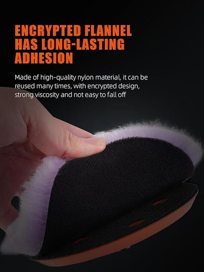Wool Polishing Pads, SPTA 2Pcs 5Inch (125mm) Wool Cutting Pad, Purple Wool Buffing and Polishing Pad Set, Wool Buffing Wheel for Heavy Cut for 5Inch (125mm) Car Polisher Polishing, Buffing and Cutting