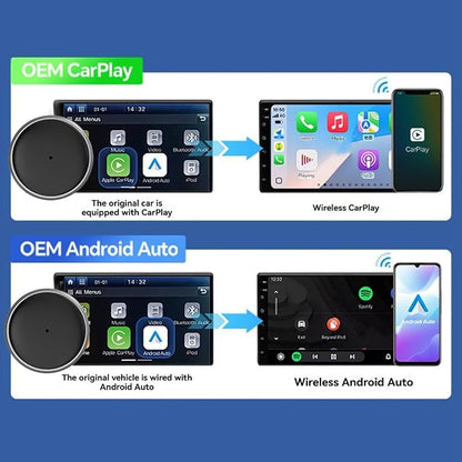 Ultra3 2in1 Wireless Carplay Android Auto/Carplay USB Dongle Smart AI Box Adapter Wired Carplay to Wireless