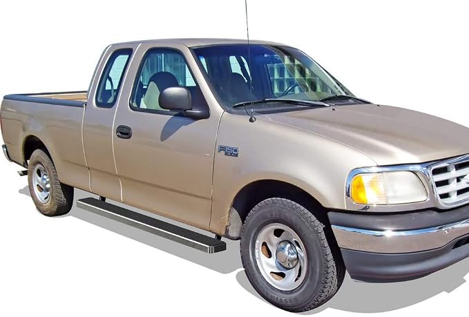 APS (304 Stainless Steel Polished Silver 6in) Running Boards Nerf Bars Side Steps Compatible with Ford F150 1999-2003 Super Cab 4-Door (Include 04 Heritage) & F250LD 1999-2003 3-Door Light Duty ONLY