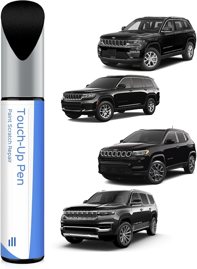 PX8/DX8 Black Crystal Touch Up Paint Compatible with Jeep Exact Match Chips and Nicks Touch Up