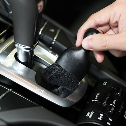 4Pcs Car Interior Cleaning Soft Brushes, Car Interior Beauty Brush,Car Interior Dusting Brush,Suitable for Cleaning Car Interior or Exterior,Air Conditioning Vents,Leather
