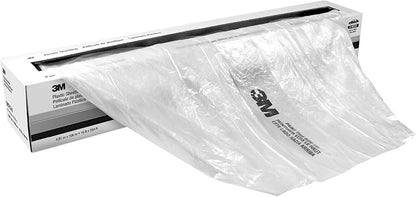 3M Plastic Sheeting 06723, High Density, Tear Resistant, Durable, Easy To Cut, 12 ft x 400 ft