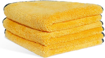 MRD's Home 3 Pack Microfiber Towels for Cars,16inch*14inch-420GSM Premium Microfiber Cleaning Cloth Car Drying Towel,Safe for Car Wash Scratch Free Strong Water Absorption