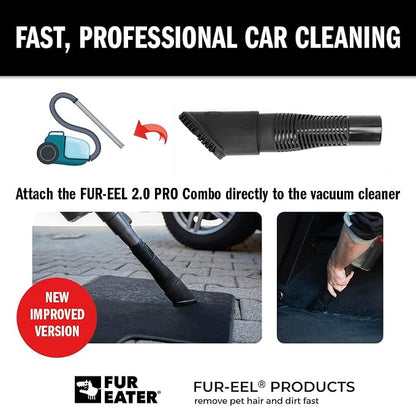 FUR-EEL PRO 2.0 Replacement Brush Head, Single Washable Rubber Refill for FUR-EEL Fang Handle, Pet Hair Remover Head for 1-1/4, 1-3/8 & 1-1/2 in Compatible Kits