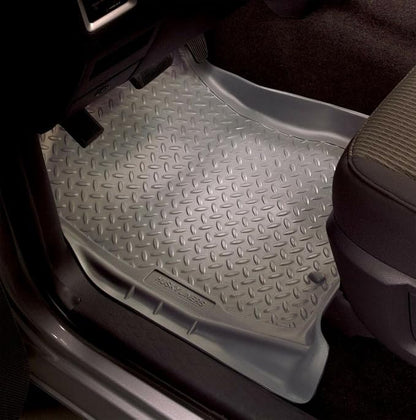 Husky Liners Classic Style Floor Mats | Fits 1995-2004 Toyota Tacoma Access & Standard CAB ONLY | Front Row, 2-pc Grey - 35112
