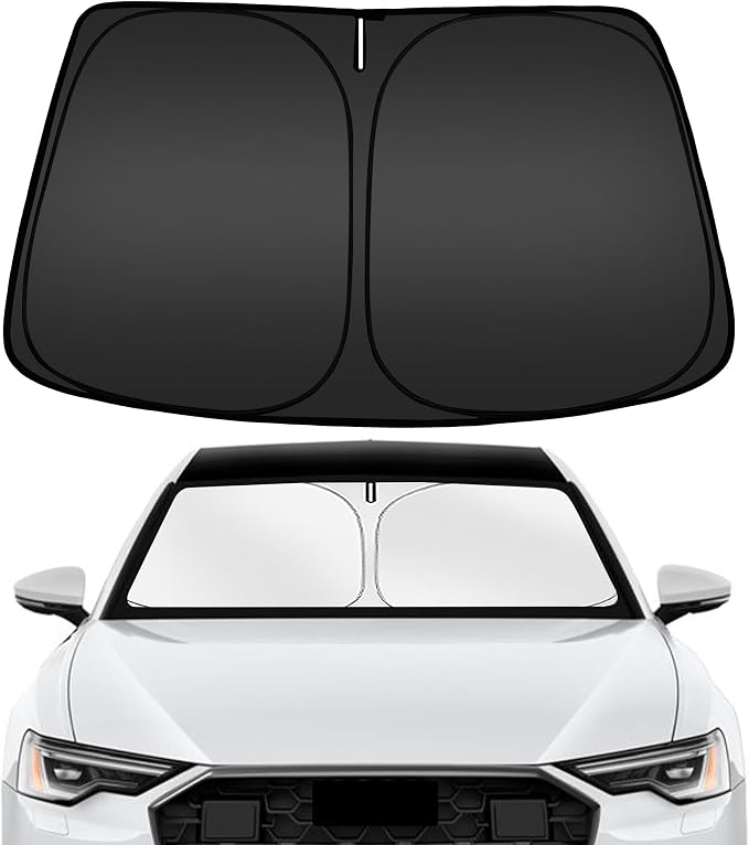 ARISMOTOR Windshield Sun Shade for Audi A6 2019-2025 2026, Custom Fit Foldable Front Window Sunshade Sun Visor Protector, Block UV Rays Keep Your Car Cooler