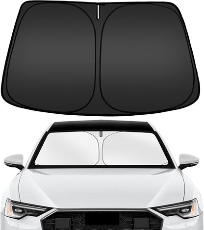 ARISMOTOR Windshield Sun Shade for Audi A6 2019-2025 2026, Custom Fit Foldable Front Window Sunshade Sun Visor Protector, Block UV Rays Keep Your Car Cooler