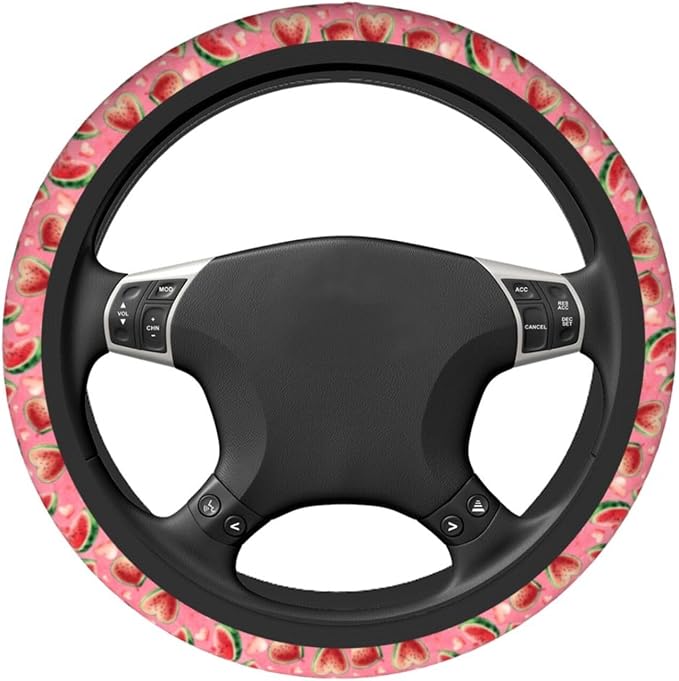 Watermelon Steering Wheel Covers Non Slip Neoprene Universal 15 Inch Steering Wheel Protector Car Cover for Men Women