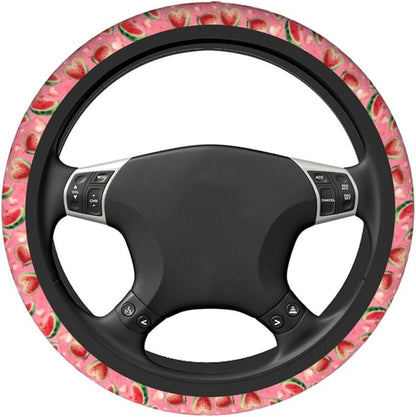 Watermelon Steering Wheel Covers Non Slip Neoprene Universal 15 Inch Steering Wheel Protector Car Cover for Men Women
