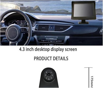 Reversing Camera Kit Compatible with Citroen for Jumpy 2007-2016 with 4.3-inch Monitor Reverse Camera(Foldingdisplay)