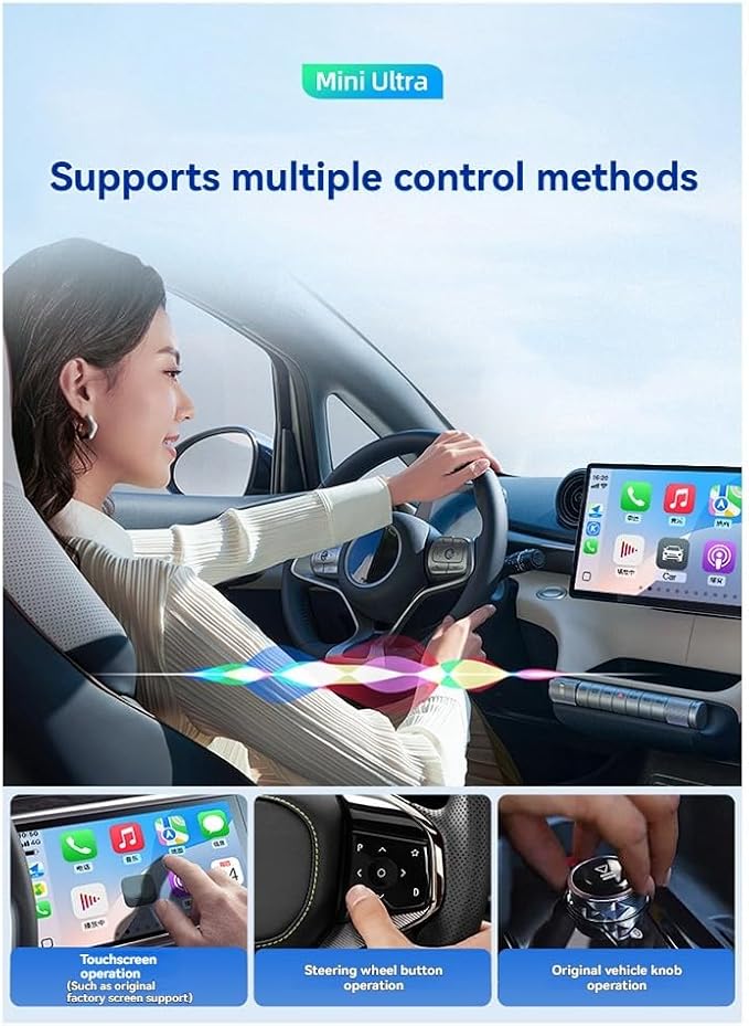 Ultra3 2in1 Wireless Carplay Android Auto/Carplay USB Dongle Smart AI Box Adapter Wired Carplay to Wireless