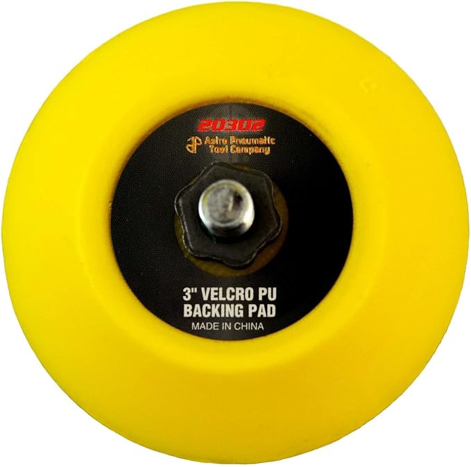 Astro Pneumatic Tool 20302 Sanding Polishing Backup Pad - 3" diameter