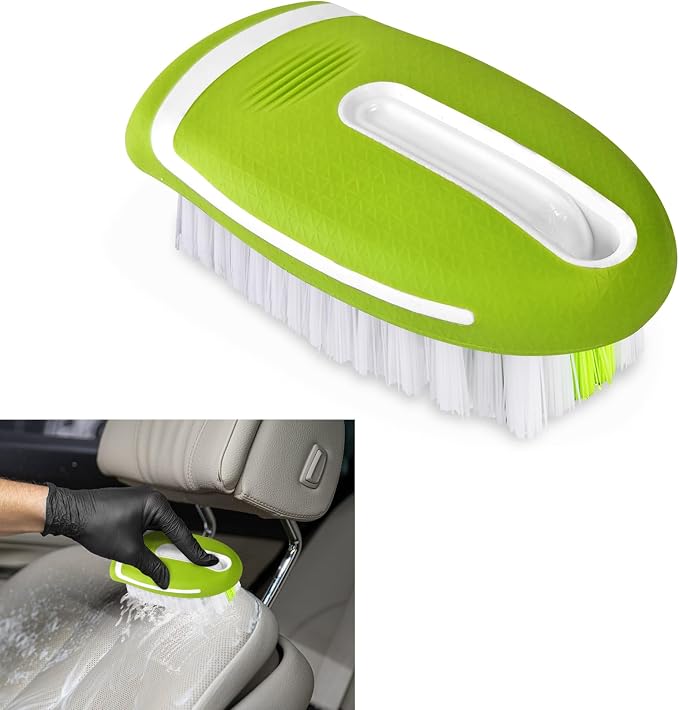 Carpet and Upholstery Cleaning Brush, Household Hard Bristle Brush, Car Plastic Gap Cleaning Brush, Universal Auto Detailing Brush for Car Interior Seat, Clothes and Sofa Cleaning