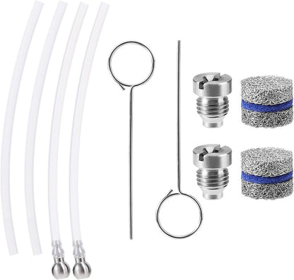 2 Sets Foam Cannon Orifice Kit, Universal 0.04in Cannon Orifice Nozzle and Foam Maker Meshes Kit Replacement Parts with Cleaning Tools Straw Filter Balls