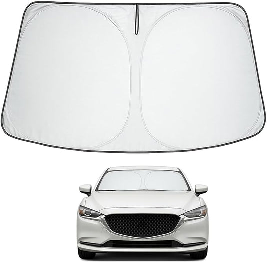 Proadsy 2026 Upgrade Front Windshield Sun Shade Foldable Sunshade Protector Custom Fit 2014-2021 Mazda 6 Sedan, Sport, Touring, Grand Touring, Reserve, Signature Accessories