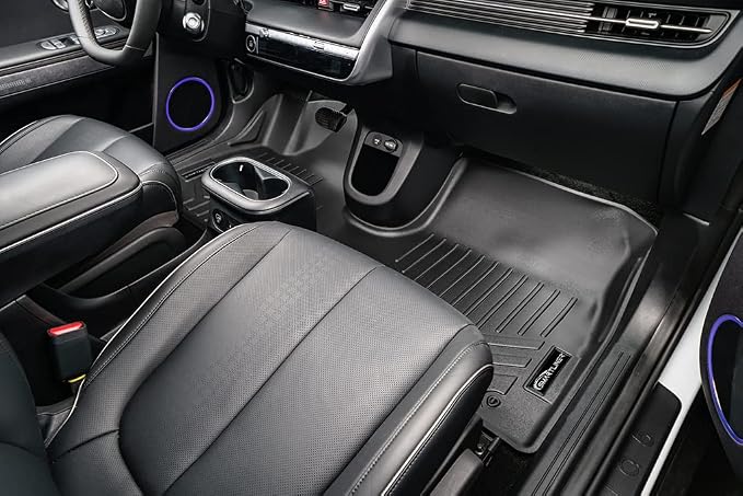 SMARTLINER Custom Fit All Weather 1st Row Floor Mat Liner Set Compatible with 2022-2024 Hyundai Ioniq 5
