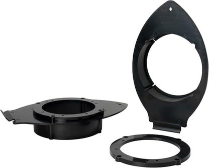 Scosche SAGMSV656 6.5-6.75” Speaker Adapters Compatible with Select 2014-2021 GM Trucks and SUVs - Adapter Brackets for 6 1/2" to 6 3/4" Car Speakers - Sold in Pairs - Does Not Fit 6X9" Speakers
