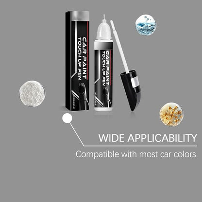 White Car Touch Up Paint Pen, Color Accurate Car Scratch Repair for Cars, 2-in-1 Auto Paint Scratch Remover, Fast Dry, Easy to Use, Long Lasting, Universal for Most Vehicles