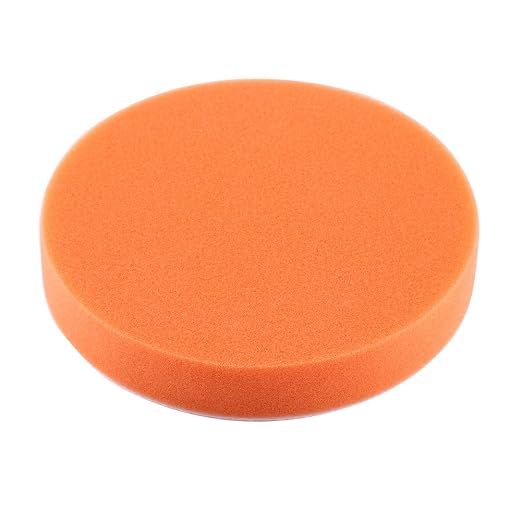 10 pcs 6 inch Sponge Polishing Waxing Buff Pads Set Kit for Car Polisher Buffer Orange (6'' 10PCS)