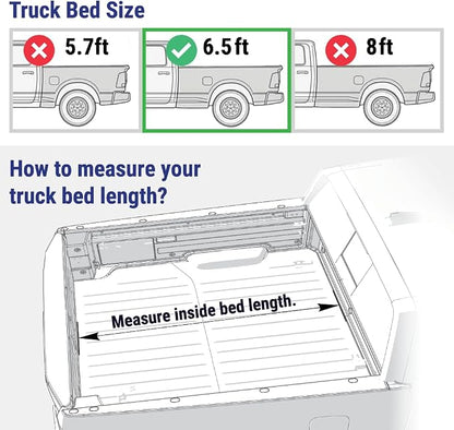 Syneticusa AR Automatic Retractable Truck Bed Cover for Ford F-150 2004–2026 | 6’7” (78.9”) Bed | Aluminum Hard Retractable Tonneau Cover | Easy Installation | Waterproof, Low-Profile