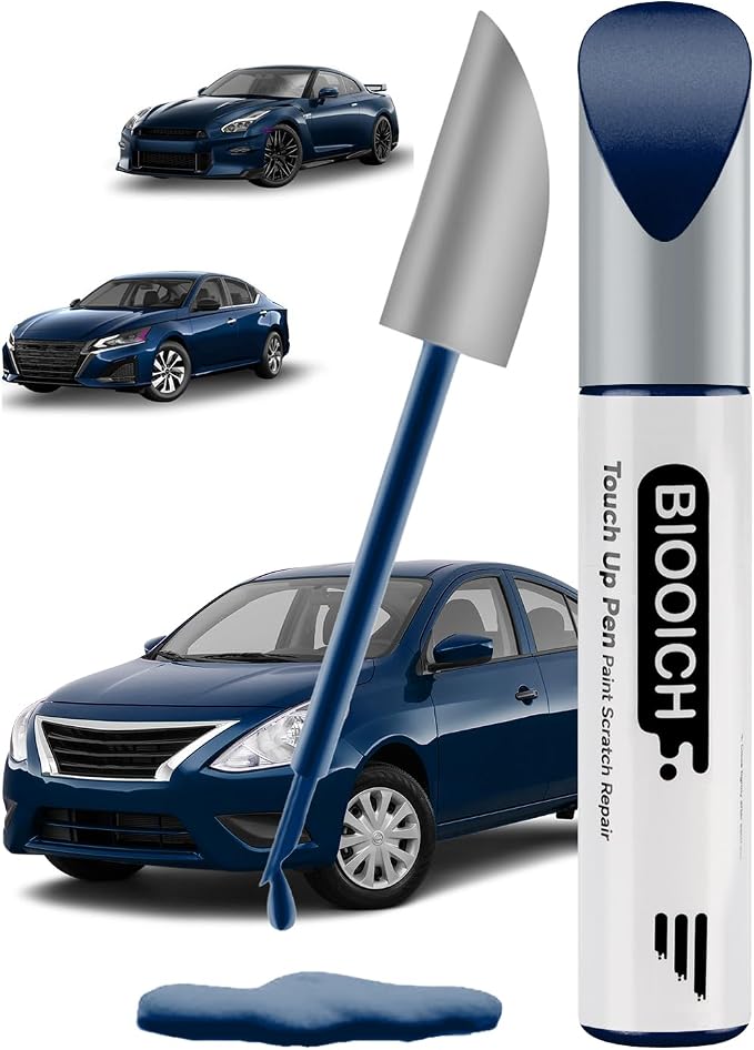 Touch Up Paint Pen Exact Color Match Car Chip and Scratch Repair (for Nissan, Deep Blue Pearl(RAY))