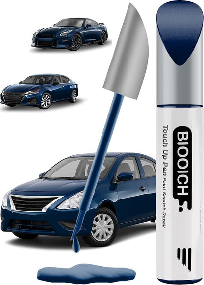Touch Up Paint Pen Exact Color Match Car Chip and Scratch Repair (for Nissan, Deep Blue Pearl(RAY))