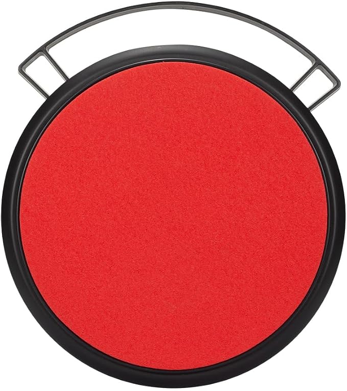 Maxshine 12" Universal Foam Bucket Lid Seat | Black with Red Padded Snap-On Cover for 12" Buckets | Converts to Seat, Kneeling Pad & Organizer| Detailing Accessory