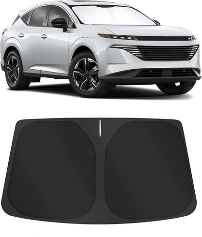 TINGLU Sun Shade for Nissan Murano 2025 2026 Accessories Windshield Sun Shade Window Shade UV Rays Protection Sun Visor Cover with Steering Wheel Sunshade Storage Bag