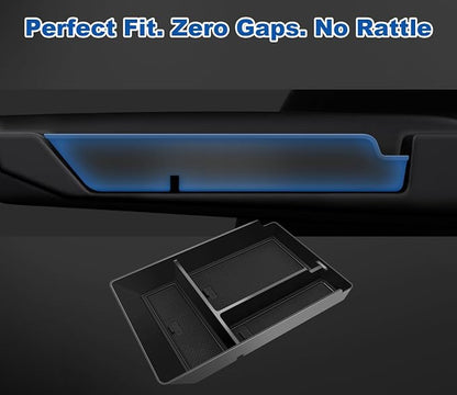 Upgrade Center Console Organizer for Hyundai Ioniq 5 2022-2025 2026 Ioniq 5 Storage Accessories with Non-Slip Liner Hyundai Ioniq 5 Center Console Organizer |Easy to Install||Keep Things Organized|