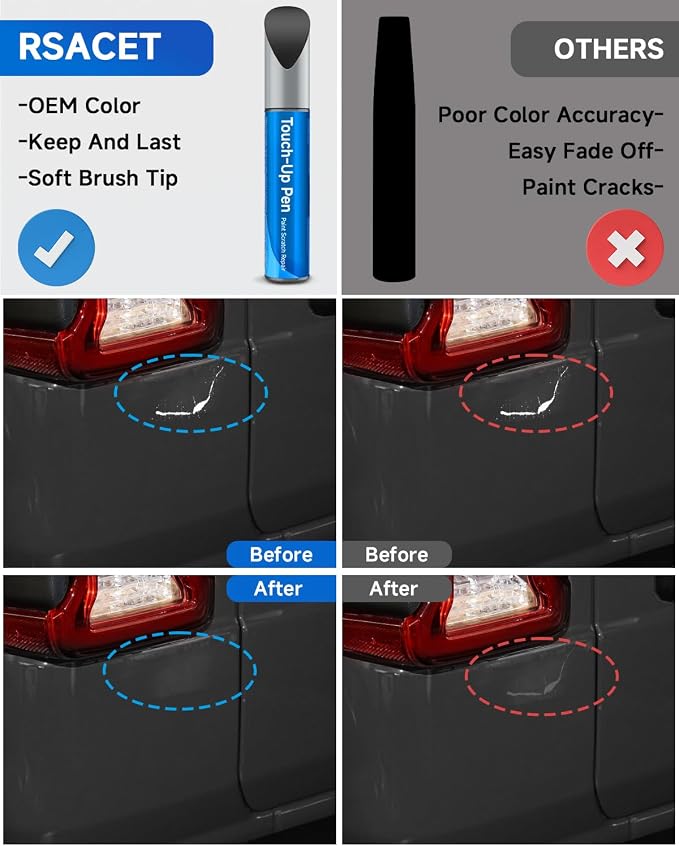 Touch Up Paint Compatible with Jeep Exact Match Touch Up Paint Car Scratch Repair (Mineral Gray Metallic(PDM/CDM))