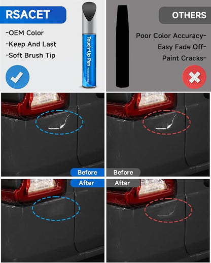 Touch Up Paint Compatible with Jeep Exact Match Touch Up Paint Car Scratch Repair (Mineral Gray Metallic(PDM/CDM))