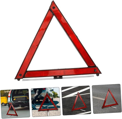 Alipis 5pcs Reflective Safety Triangle Kit Foldable Emergency Warning Sign for Vehicles Roadside Safety Tool for Breakdown Situations