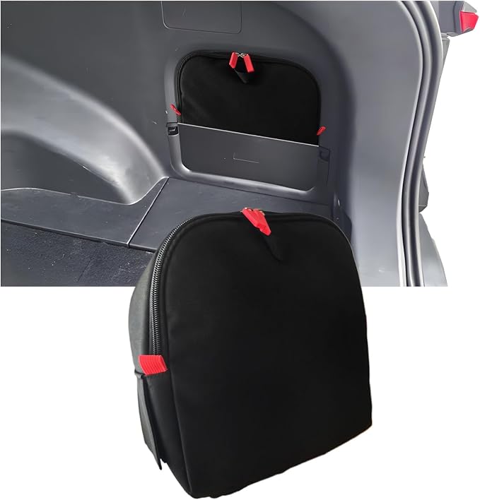 Trunk cubby storage bag Cargo side pocket compatible with Toyota RAV4 2019-2025 backpack organizer car trunk accessories (Black)