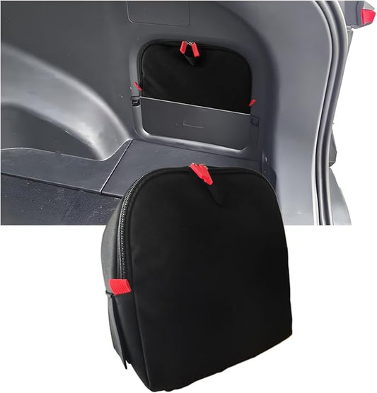 Trunk cubby storage bag Cargo side pocket compatible with Toyota RAV4 2019-2025 backpack organizer car trunk accessories (Black)