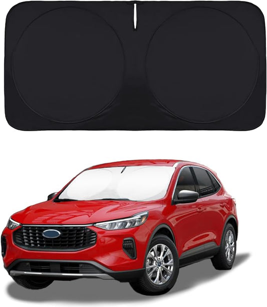 for 2022 2023 Escape SUV Sun Shade Sunshade Windshield Cover, Thicken 2-Layer Foldable Front Window Sun Visor Protector for 2020-2026 Ford Escape Accessories, Custom Fit Escape Block UV Rays Relfector