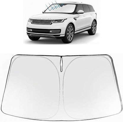 Proadsy Windshield Sun Shade Custom Fit Land Rover Range Rover 2022-2026 Foldable Front Sunshade Protector Sun Visor Blocks UV Rays Keep Car Cooler Accessories