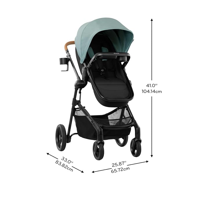 Pivot NXT Travel System with Litemax NXT Infant Car Seat Pacific Green
