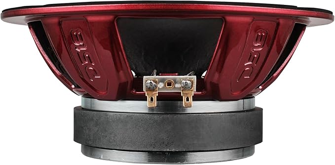 DS18 PRO-X8BM Loudspeaker - 8", Midrange, Red Aluminum Bullet, 550W Max, 275W RMS, 8 Ohms - Premium Quality Audio Door Speakers for Car or Truck Stereo Sound System (1 Speaker)
