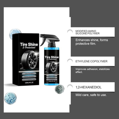 Tire Shine - 120ml Tire Shine Spray | Tyre Dressing, Convenient Shines Application Wheel Dressing Restorer Spray For Motorcycle Truck Bike Sedan Rv Suv Home Workshop Garage Offroad
